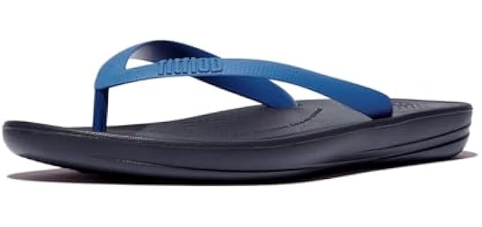 FitFlops Men's Iqushion - Walking Flip-Flops for Sesamoiditis