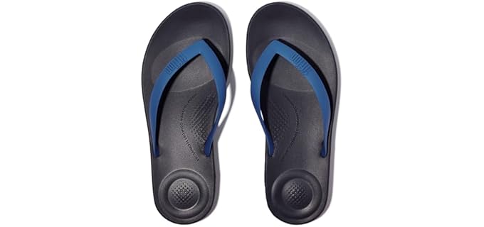 FitFlops Men's Iqushion - Walking Flip-Flops for Sesamoiditis