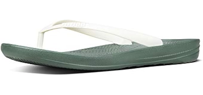 FitFlop Women's Iqushion - Flip Flop Sandals for Supination
