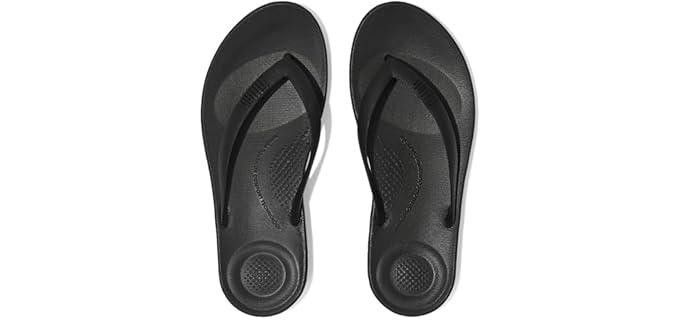 FitFlop Men's Iqushion Ergonomic - Flip Flops for Diabetic Feet