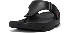 FitFlop Men's Track II Thong - Casual Flip-Flops for Diabetic Feet