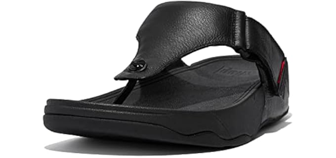 FitFlop Men's Track II - Casual Arch Support Flip-Flops with Biomechanical Comfort