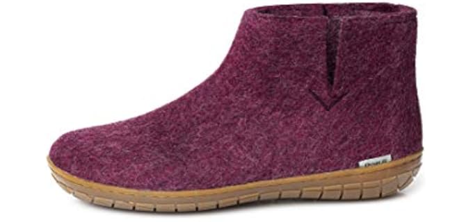 Glerups Women's Wool - Bootie Slippers