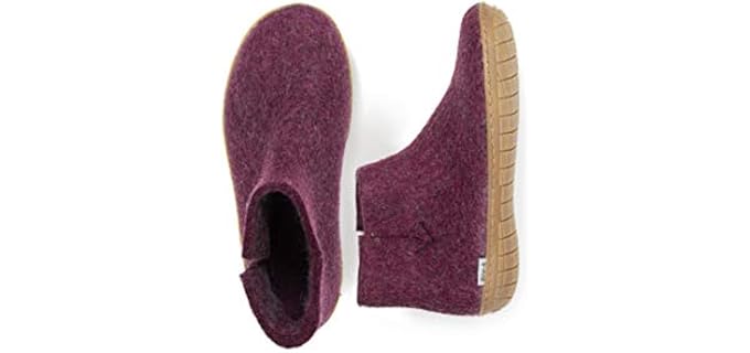 Glerups Women's Wool - Bootie Slippers