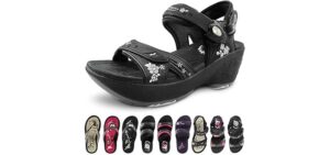 Gold Pigeon Women's Comfort Flip Flop - Platform Sandals