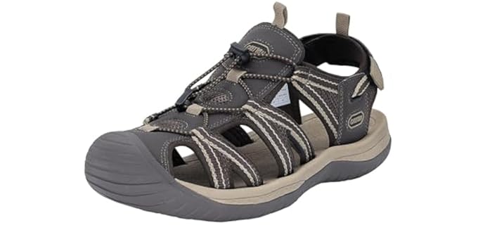Grition Men's Fisherman - Lightweight Hiking or Backpacking Sandals