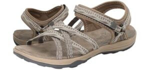 Grition Women's Cross-Tied - Walking Outdoor Wear Sandals