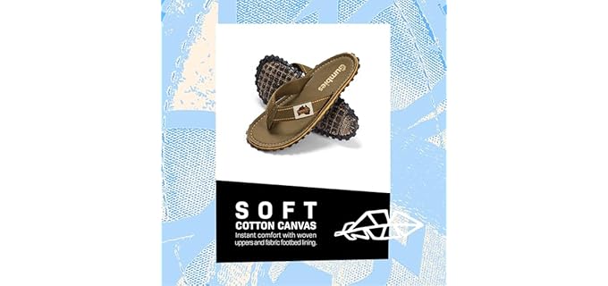 Gumbies Unisex Islander - Canvas Flip-Flops