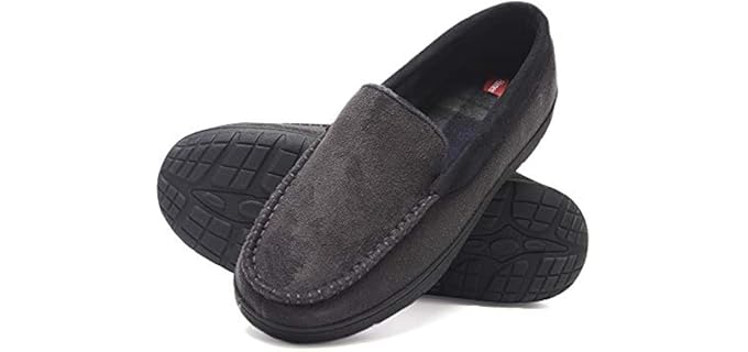 Hanes Men's Moccasin - Memory Foam Slippers