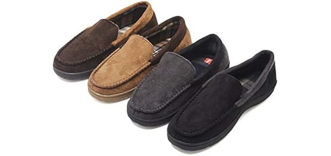 Hanes Men's Moccasin - Memory Foam Slippers
