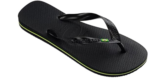 Havaianas Men's Brazil - Beach Flip Flops for Narrow Feet