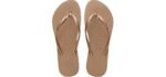 Havaianas Women's Slim Crystal - Zero Drop Flip-Flops