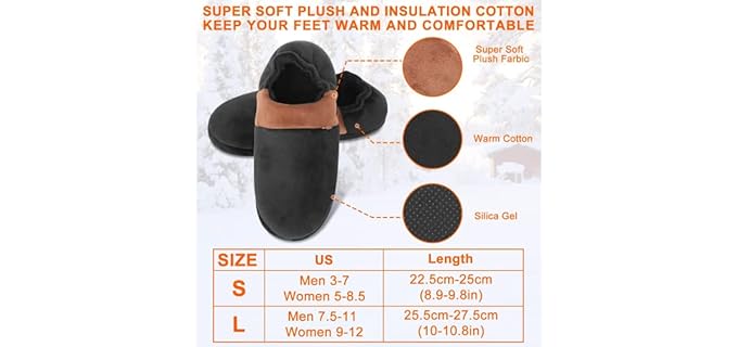 Amiable Men's Warmer - Heated Slippers