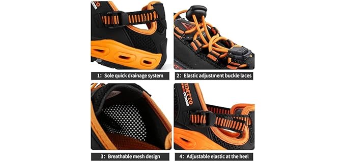  Men's Amphibious - Water Sandals for Hiking