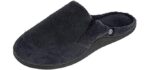 Isotoner Men's Microterry Clog - Slipper for Supination