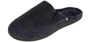 Isotoner Men's Microterry Clog - Slipper for Supination