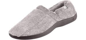 Isotoner Men's Microterry - Slippers with Arch Support
