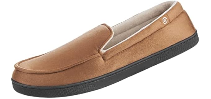 Isotoner Men's Moccasin - Slippers for Foot Support