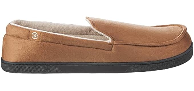 Isotoner Men's Moccasin - Slippers for Foot Support