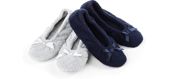 Isotoner Women's Quilted - Ballet Slippers 