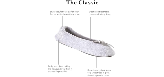 Isotoner Women's Quilted - Ballet Slippers 