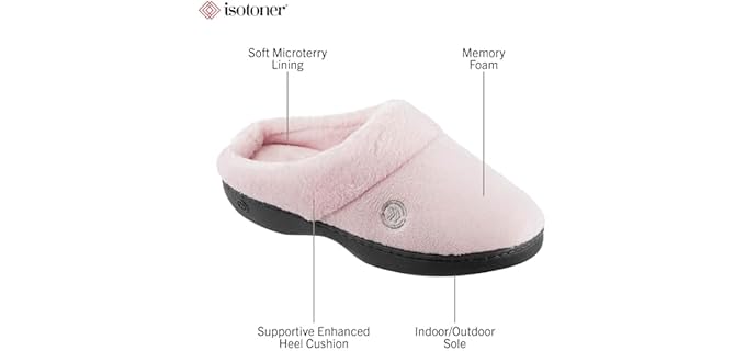 Isotoner Women's Clog - Slipper for Supination