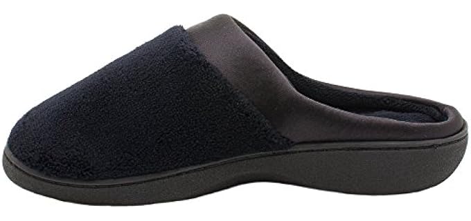 Isotoner Women's Terry - Slippers for Wide Feet