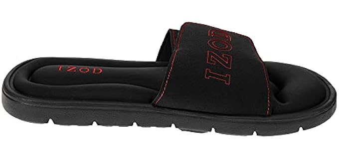 Izod Men's Velcro - Sandal with Memory Foam