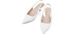 JENN ARDOR Women's Slingback Heels - Wide Width Casual Shoes