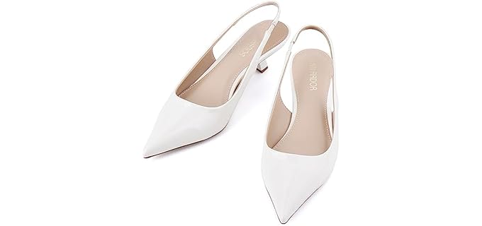 JENN ARDOR Women's Slingback Heels - Wide Width Casual Shoes
