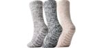 Jormat Women's Three Pairs - Knit Slipper Socks