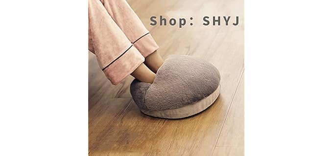 Kissybride Men's Washable - Plush Heated Slippers