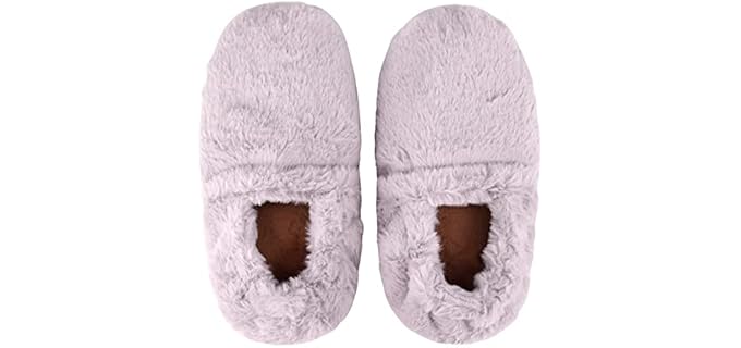 Leonns Women's Heated - Microwaveable Slippers