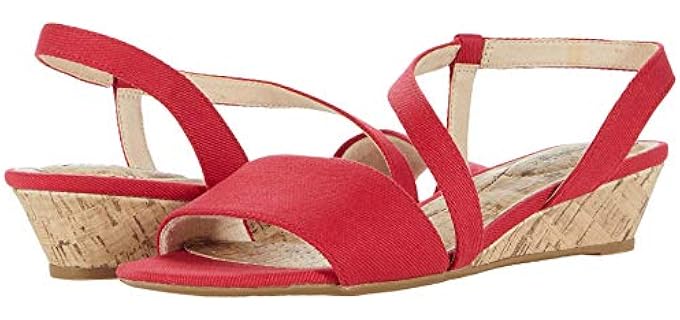 Lifestride Women's Yasmine - Wedge Sandal for Bunions