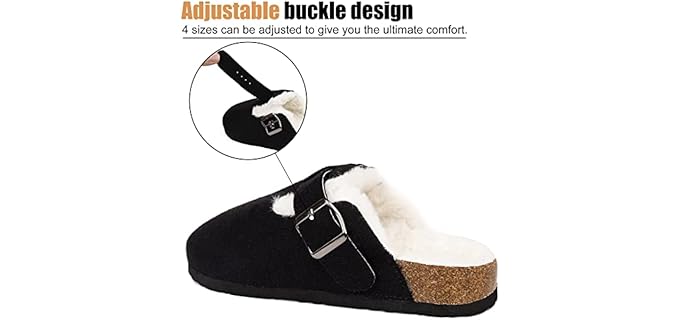 Maiitrip Women's Arch Support - Cork Slippers