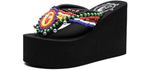 Mamilove Women's Chunky - High Platform Flip Flop Sandal