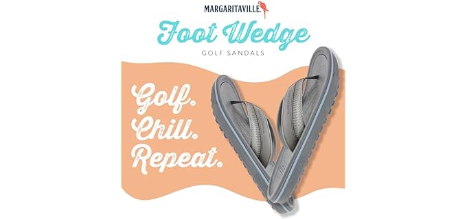 Margaritaville Women's The Foot Wedge - Golf Sandals for Ladies