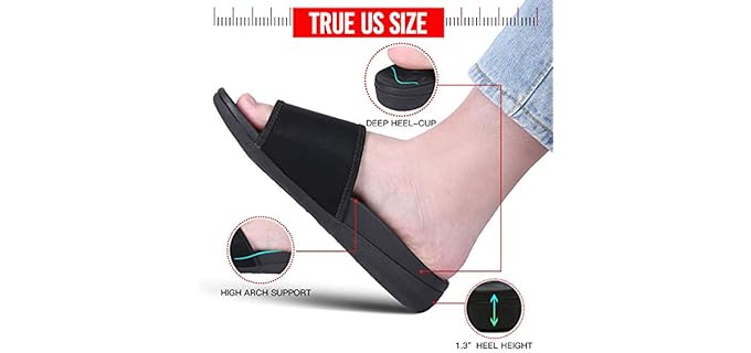 Megnya Women's Slide - Orthopedic Comfort Slide Sandal