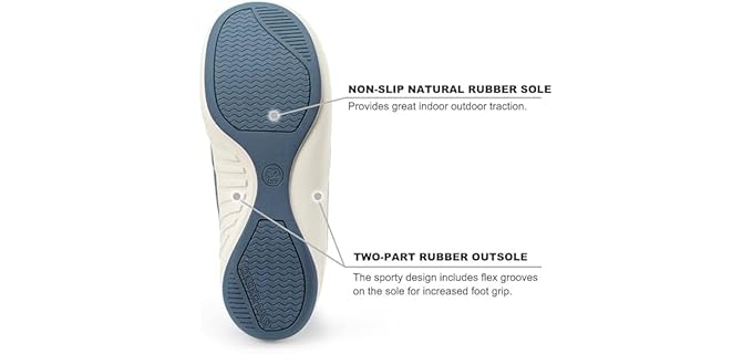 Walk-Hero Men's House - Slippers for Achilles Tendonitis