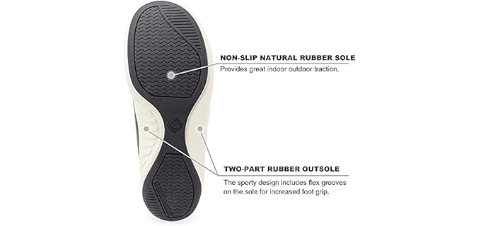 Walk-Hero Men's House - Slippers for Supination