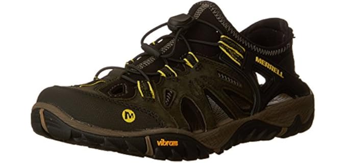 Merrell Men's All Out Blaze Sieve - Hiking Sandal for Plantar Fasciitis