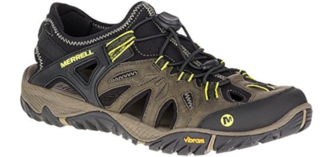 Merrell Men's All Out Blaze Sieve - Hiking Sandal for Plantar Fasciitis