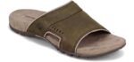Merrell Men's Sandspur Lee - Leather Slide Sandals for Sweaty Feet