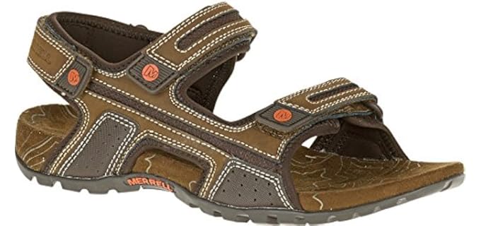 Merrell Men's Sandspur Oak - Outdoor Sandals for Achilles Tendonitis