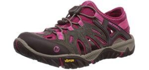 Merrell Women's All Out Blaze Sieve - Hiking Sandal for Plantar Fasciitis
