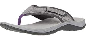 Merrell Women's J033726 - Supportive plantar Fasciitis Flip Flops