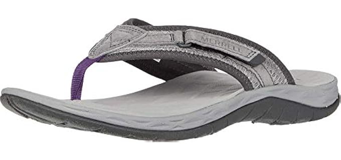 Merrell Women's J033726 - Supportive plantar Fasciitis Flip Flops
