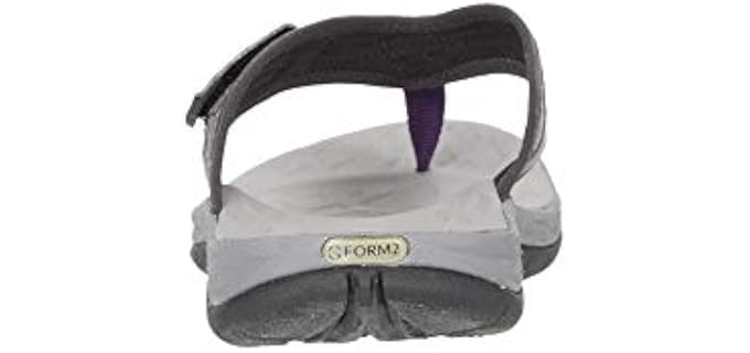 Merrell Women's J033726 - Supportive plantar Fasciitis Flip Flops