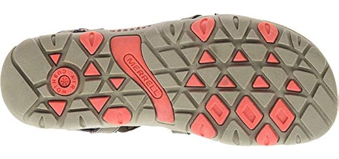 Merrell Women's Sandspur Rose - Casual Cruise Ship Sandals