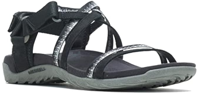 Merrell Women's Terran 3 Cush Lattice - Achilles Tendonitis Sports Sandals